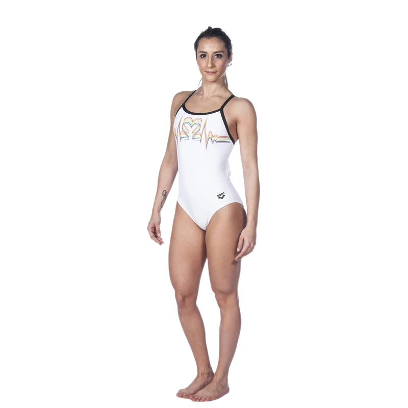 ARENA Women's MaxLife One-Piece Swimsuit White