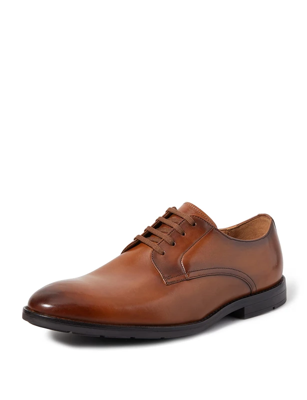 Clarks Ronnie Walk, Men’s Derby, Brown (Tan Leather Tan Leather), 9.5 UK (44 EU) - Image 1