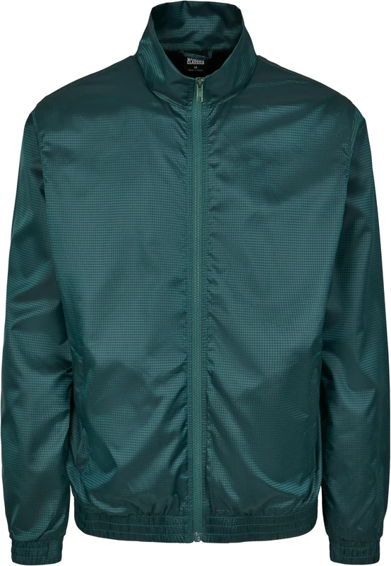 Urban Classics Men's Jacquard Track Jacket Sports Jacket Not Applicable, Green (Bottle Green 02245), Small