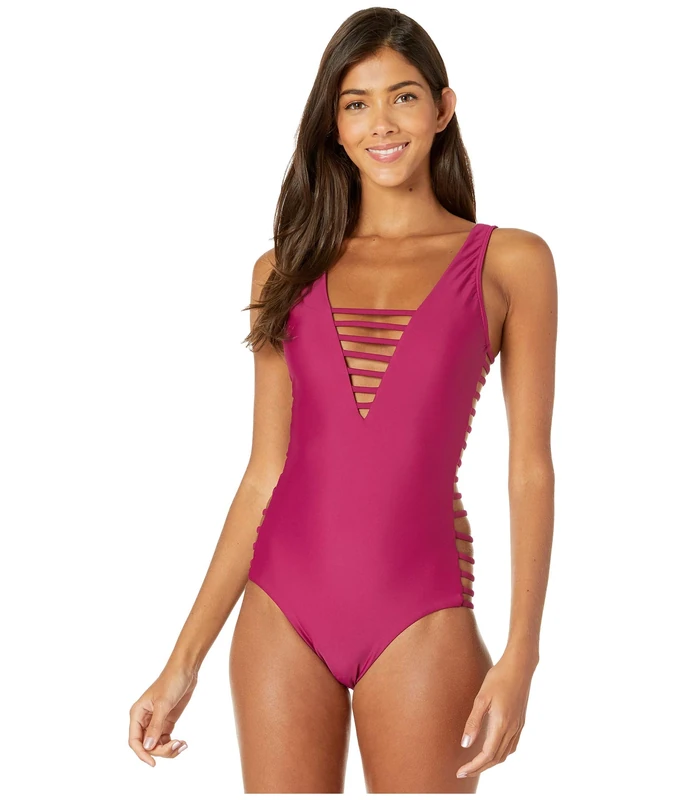 Volcom Women's Georgia May Jagger One Piece Swim - White - X-Small