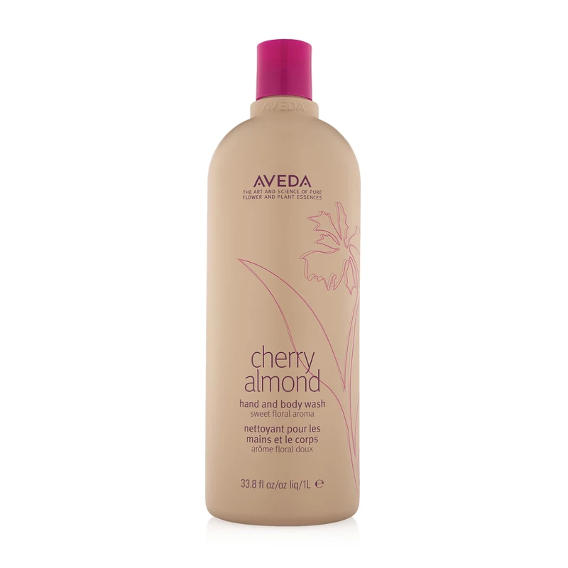 Aveda Cherry Almond Hand & Body Wash |with Sweet Almond Oil, Cherry Blossom Extract | Sweet Floral Aroma of Tonka Bean, Certified Organic Orange, Ylang Ylang | 97% Naturally Derived*, 1000ml
