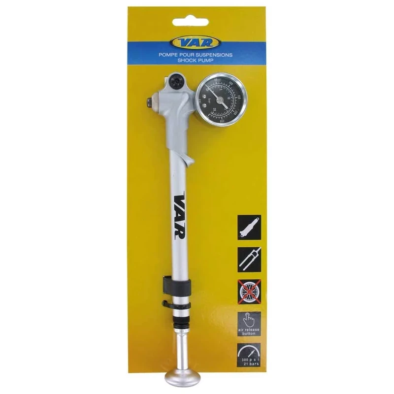 Var Mini Fork Shock Absorber Accessories for Bicycle Pump Unisex Adult, (Multi-Colour), One Size