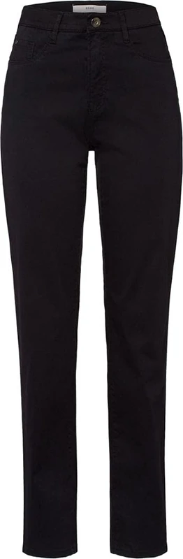BRAX Women's Style Carola Cotton Stretch Trousers, Black (Perma Black), 32W x 30L