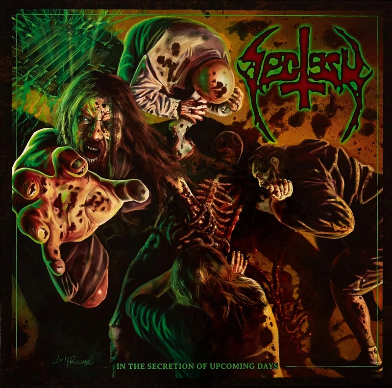 In The Secretion Of Upcoming Days (Red Vinyl, Signed Printed Inner Sheet, Cd, T-Shirt, Poster, Bone, Graveyard Dirt, Beer Mat) [VINYL]