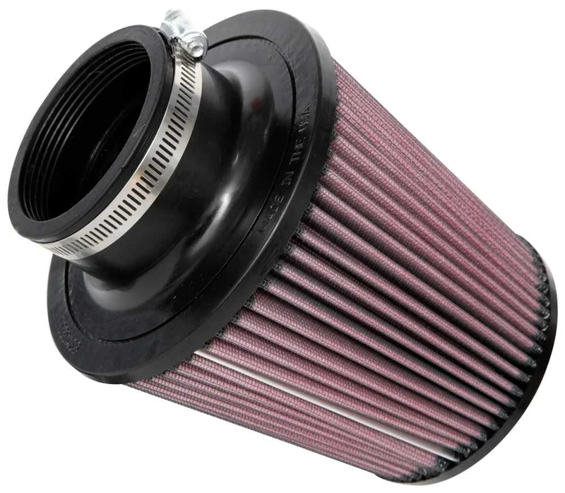 K&N Universal Clamp-On Air Filter: High Performance, Premium, Washable, Replacement Filter: Flange Diameter: 3 In, Filter Height: 6 In, Flange Length: 1.75 In, Shape: Round Tapered, RU-4180