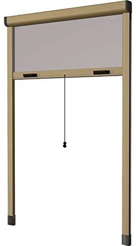 HU-firma Vertical Aluminium Mosquito Nets, Bronzed, 80 x 170 cm