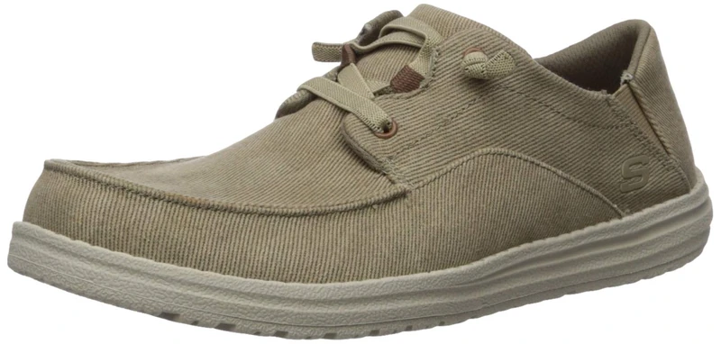 Skechers Men's MELSON VOLGO Sneaker, TAN, 10 UK