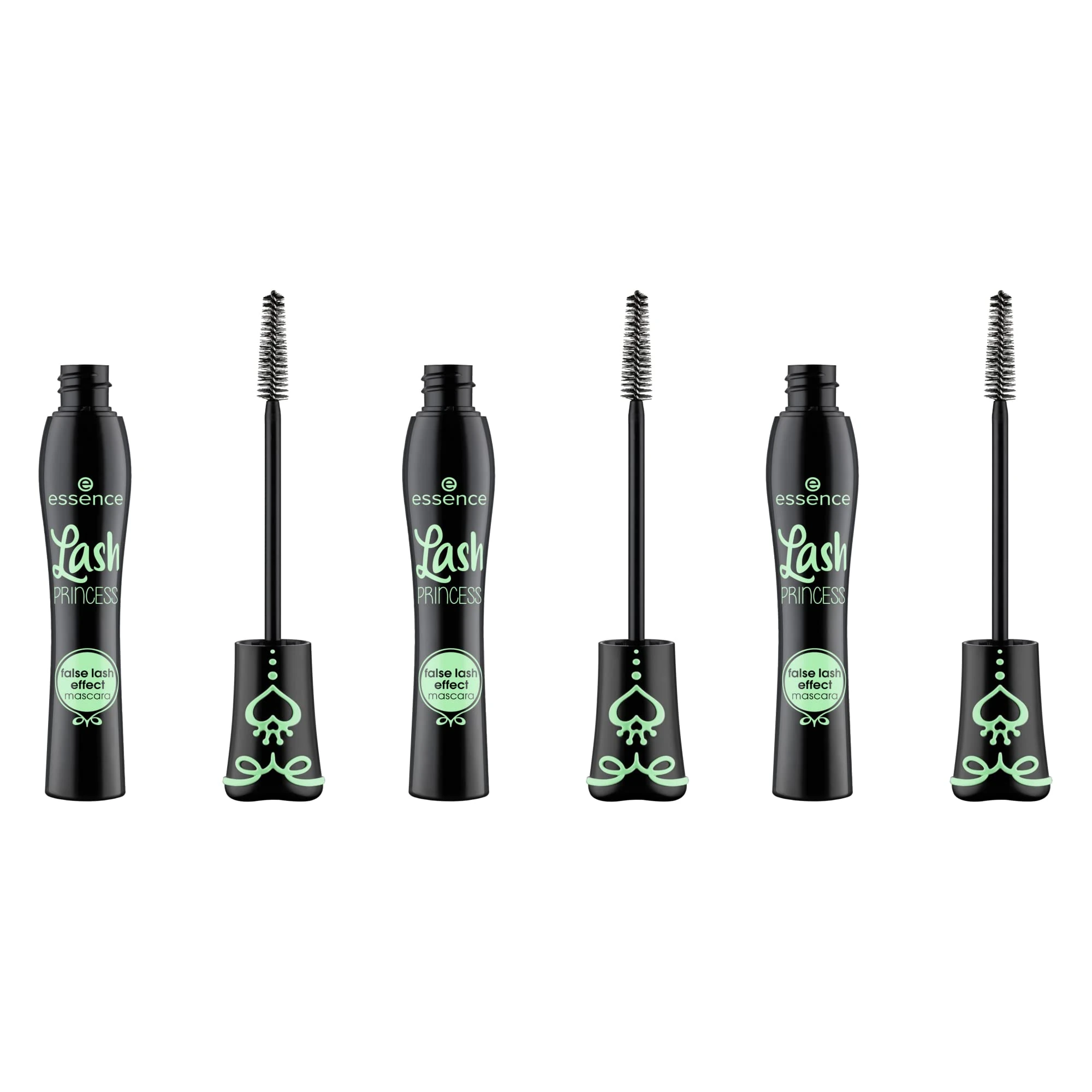 essence Lash Princess False Lash Effect Mascara – Black, Defining & Volume-Shaping, Long-Lasting, Smudge-Proof, Clump-Free, Vegan, Perfume-Free, Ophthalmologist-Tested – Pack of 3 (3 x 12 ml)