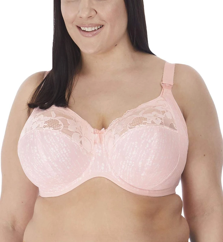 Elomi Women's Molly Underwire Nursing Bra Full Coverage, Blush, 32HH US