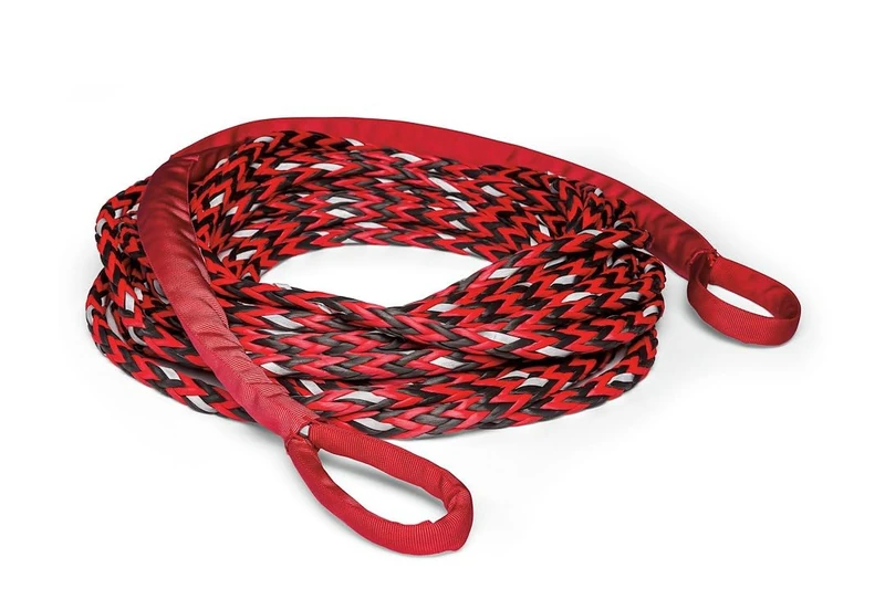 WARN 102557 Spydura Nightline Reflective Synthetic Winch Cable Rope Extension with Loop Ends: 3/8" Diameter x 50' Length, 6 Ton (12,000 lb) Capacity