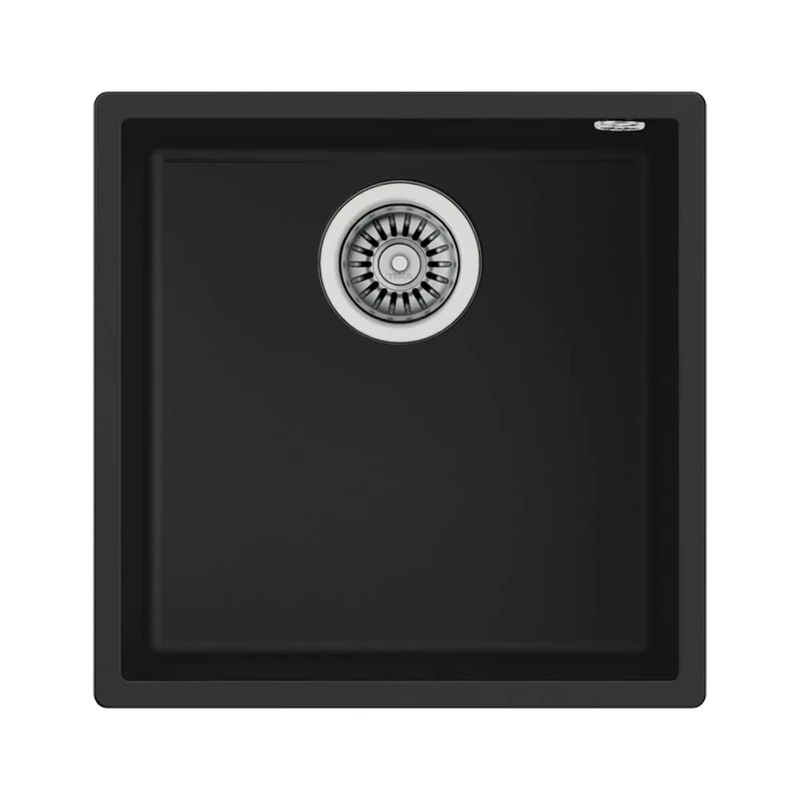Teka Square 40.40 TG Built-in Sink Unit 400 x 400 mm Plaza Black