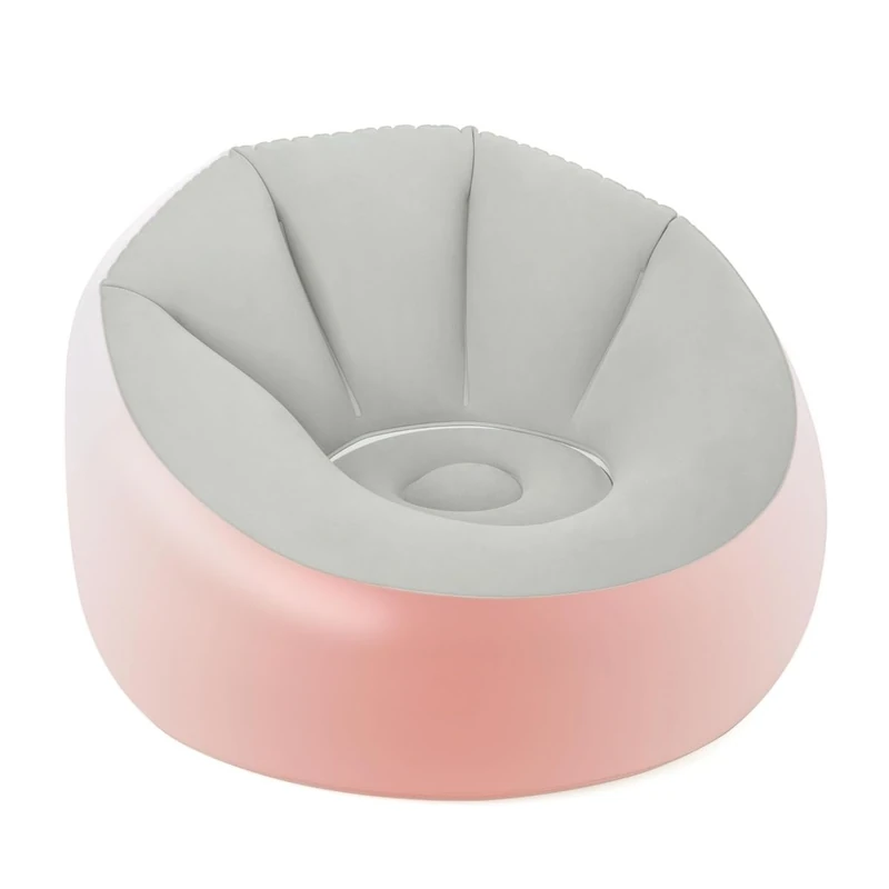 Bestway Inflatable Chair, Outdoor Armchair with LED Lights, Grey