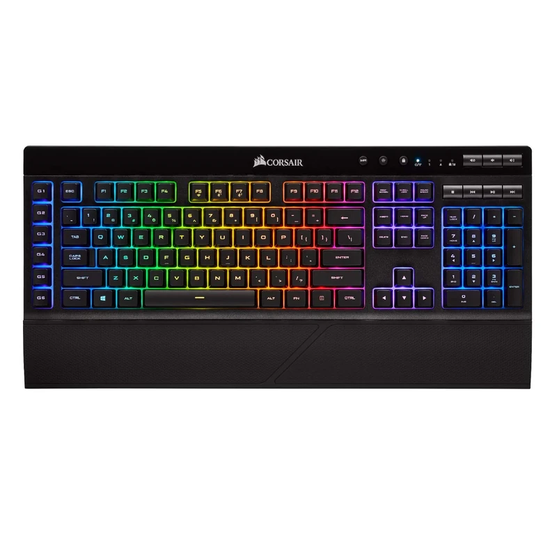 Corsair K57 RGB Wireless Gaming Keyboard - < 1ms Response Time with Slipstream Wireless - Connection with USB Dongle, Bluetooth or Wired - Individually Backlit RGB Keys, Black