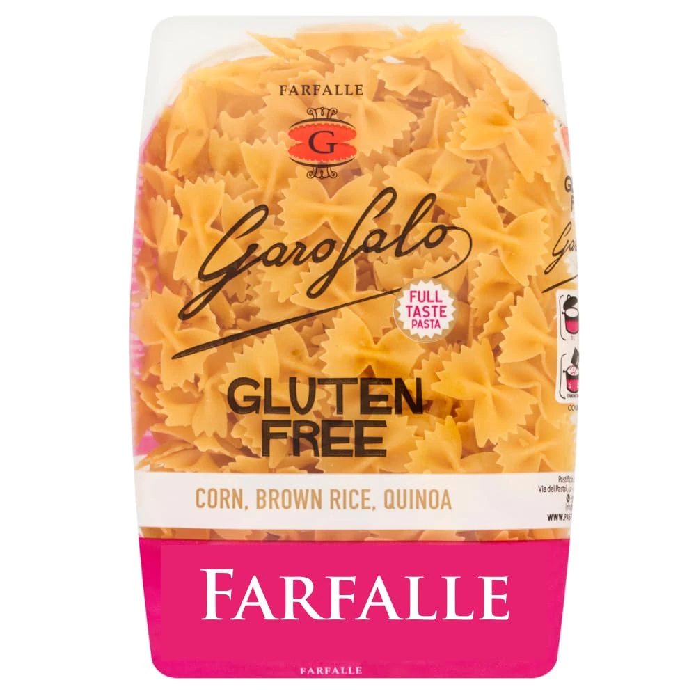Garofalo Gluten Free Farfalle Italian Dried Pasta, 400g - Suitable for Coeliac and Vegan diets (Pack of 1)