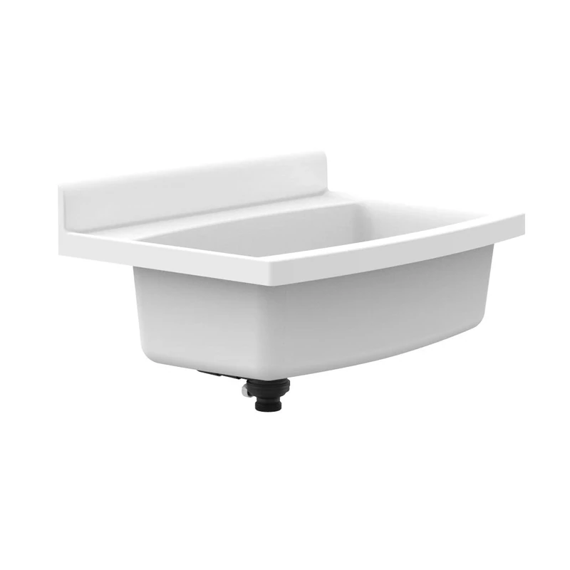 Sanit Maxi 60.013.01.0099 Bathroom Sink Impact-Resistant Plastic Capacity 33 L Overflow Accessories White