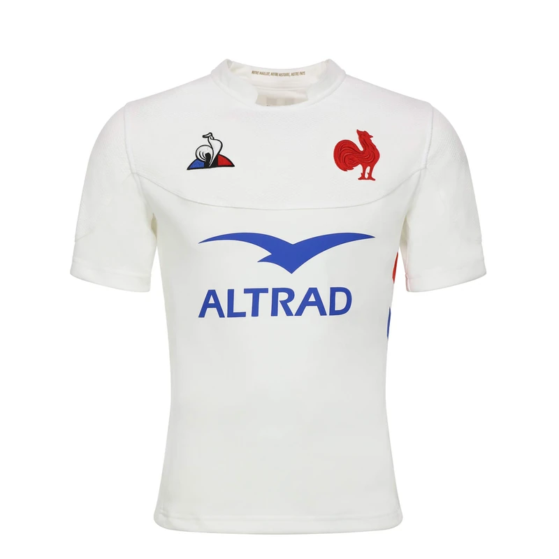 Le Coq Sportif Ffr XV Maillot Replica M New Optical Whi T-shirt, Women, womens, T-Shirt, 1921116, new optical white, 4XL