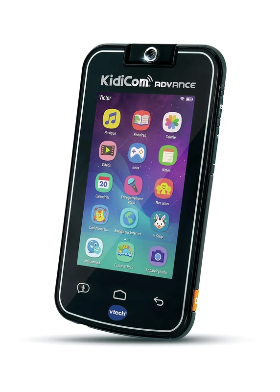 VTech KidiCom Advance Laptop for Children Black, French Version - Image 1
