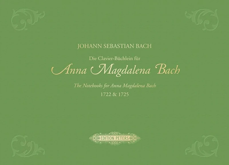 Bach: The Notebooks for Anna Magdalena Bach The Notebooks for Anna Magdalena Bach (Piano Solo) (EP11500): Hardcover Clothbound With Gold Embossing (Edition Peters) - Image 1
