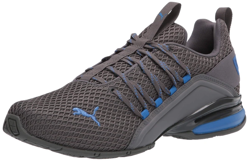 PUMA Men's Axelion Cross Trainer Sneaker, Castlerock-Palace Blue, 6.5 UK