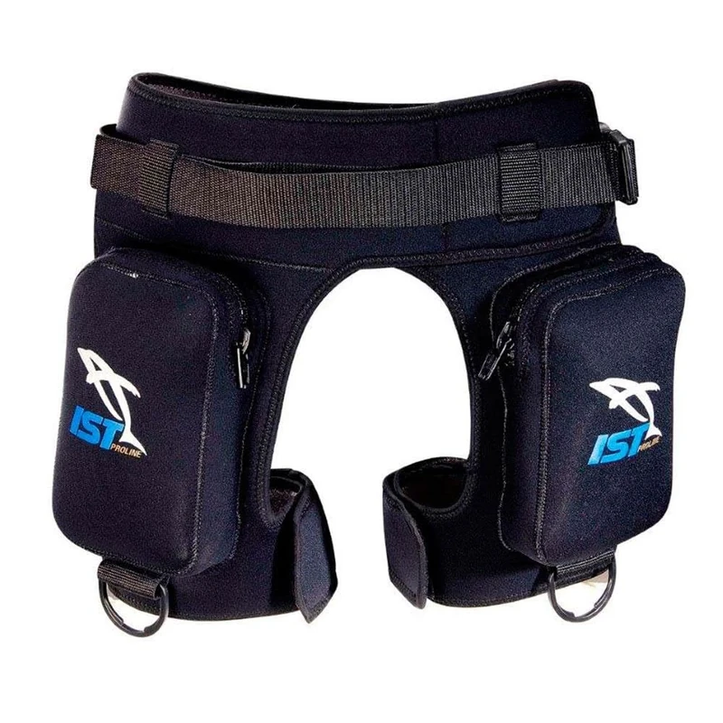 Ist/Dolphin Nautical Side Pockets Belt, Adults Unisex, Black (Black), L/XL