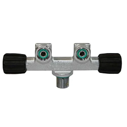 TECNOMAR GRFT-02P grifo Fijo Plano 2 Salidas Stainless Steel M25 for Adults, Built for Everyday use, Steel, Stainless Steel - Image 1