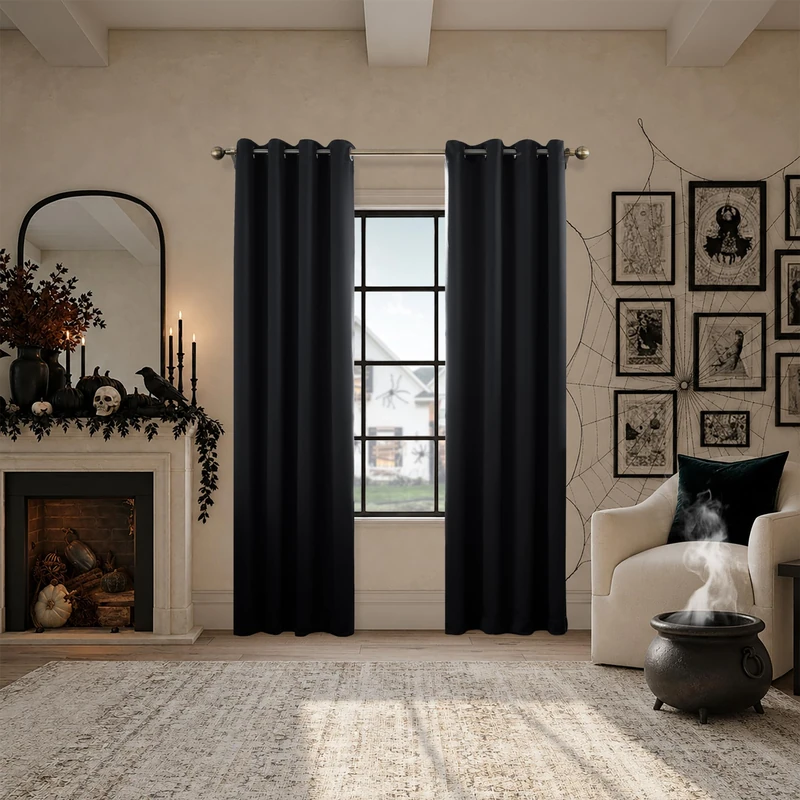 Sun Zero 52" x 84" Theater Grade Blackout Curtains - 2 Pack - Image 1