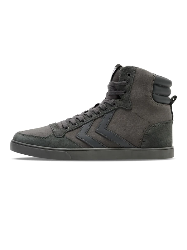 Hummel Unisex Slimmer Stadil Tonal High Hi-Top Trainers, Grey Castle Rock, 7.5 UK