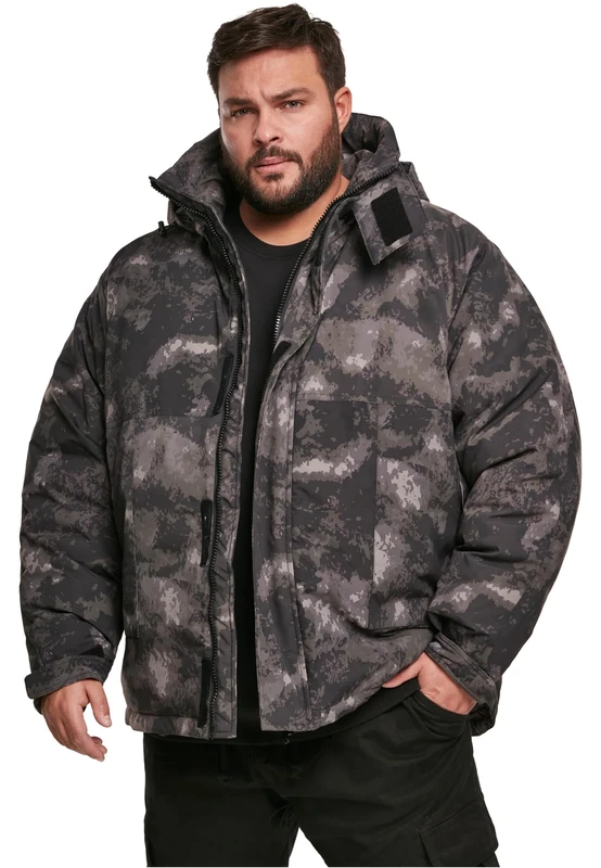 Urban Classics Men's Multipocket Winter Jacket, Multicolour (Dark Olive Camo 01174), L
