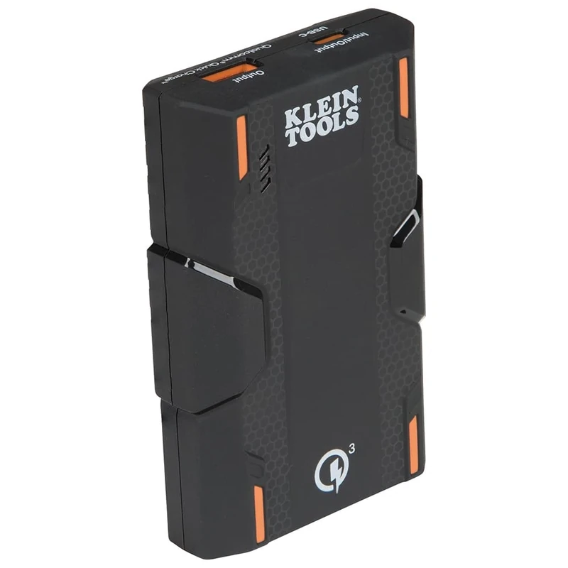 Portable Cell Phone Rechargeable External Back-Up Battery Power Bank, 10050mAh for Quick Charging of USB Portable Devices Klein Tools KTB1 - Image 1