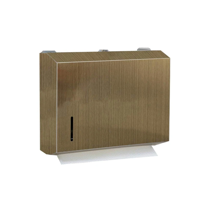 Aolemi Paper Towel Dispenser Antique Brass Toilet Paper Holder Trifold Hand Towel Holder Wall Mount Napkin Dispenser Bronze Vintage with Bath Sponge