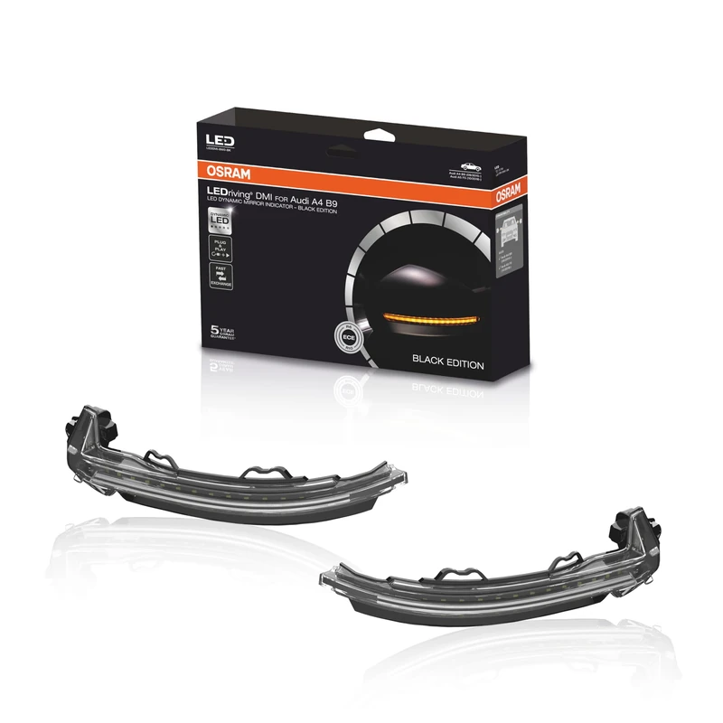 OSRAM LEDDMI 8W0 BK S LEDriving Dynamic LED Mirror Indicator - Black Edition, Set of 2