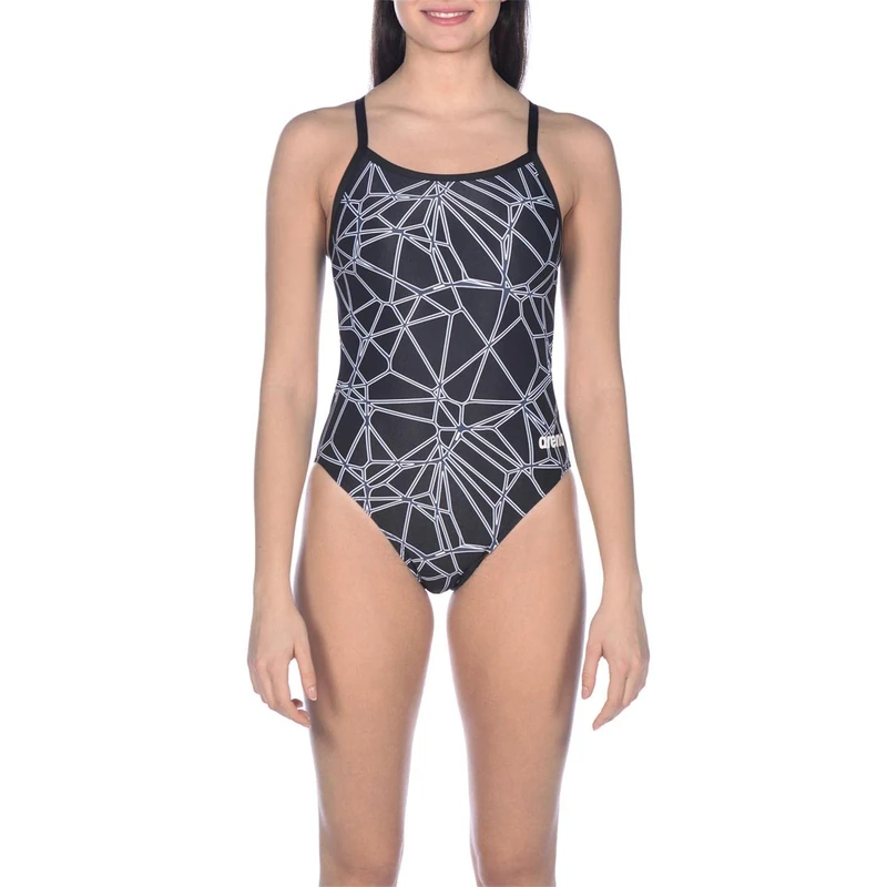 ARENA Women's Carbonics Pro Challenge Back One Piece Swimsuit Black