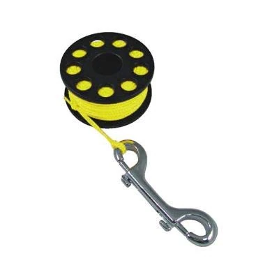TECNOMAR AC-92-2S Carrete Guia Con Mosqueton Stainless Steel - Color: Yellow Talla: 50 M for Adults, Built for Everyday use, Steel, Stainless Steel - Image 1
