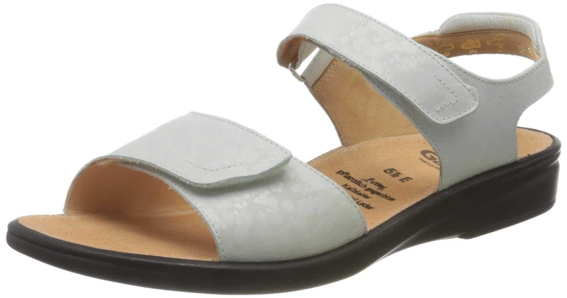 Ganter Women's Sonnica-e Closed Toe Sandals, White (Offwhite 0400), 2 UK