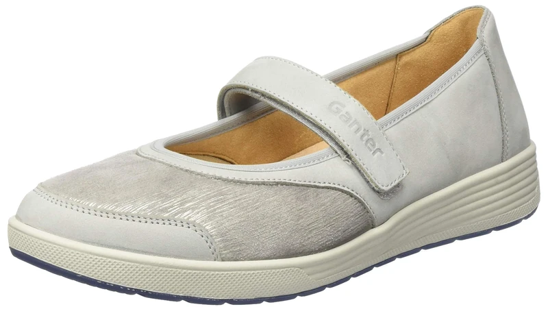 Ganter 9-208162-67000 Women’s Ballet Flats, Grey (Light Grey 6700), 3.5 UK - Image 1