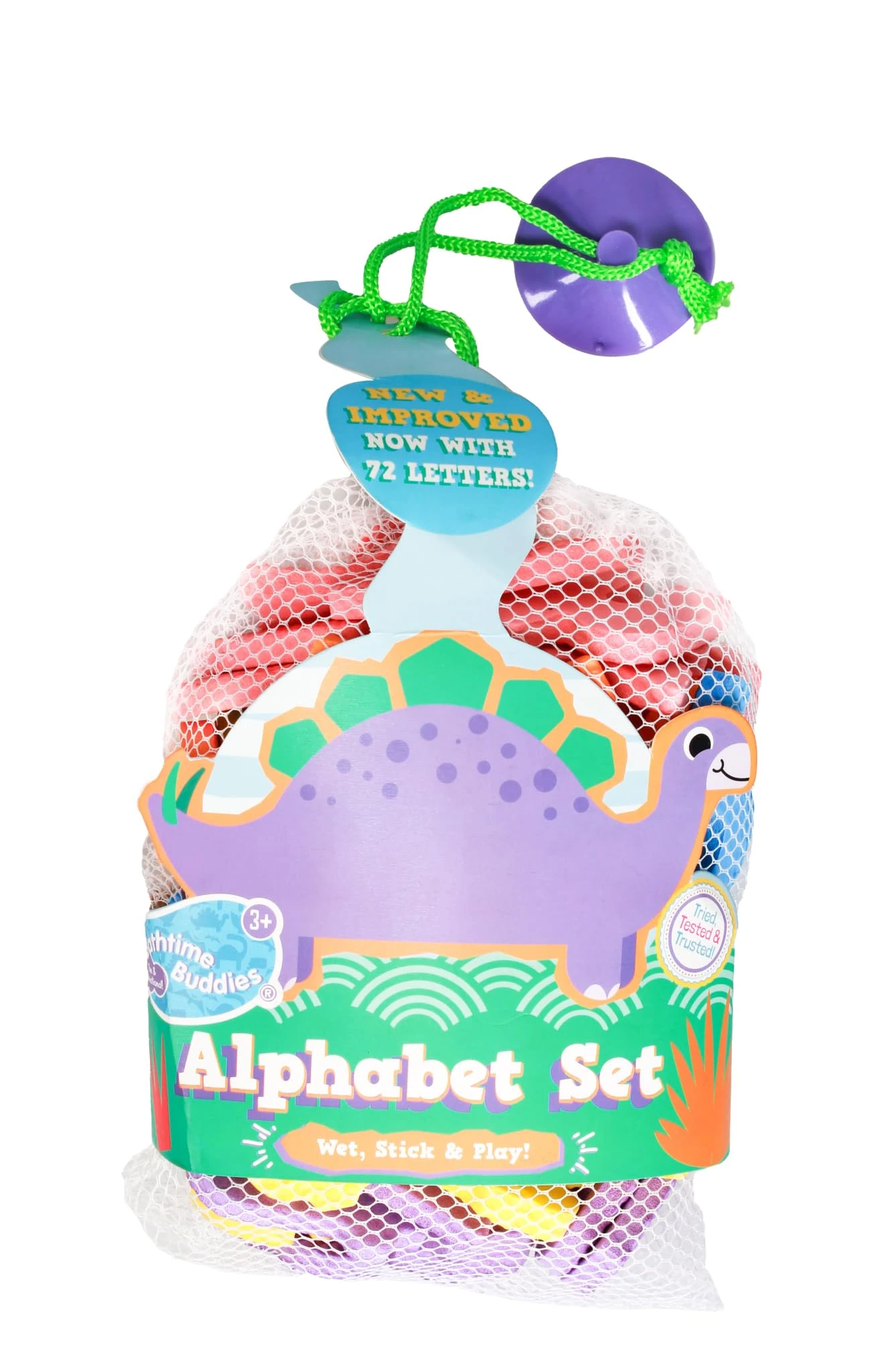 Bathtime Buddies Alphabet Set, Toddler Bath Toys, Kids Toys , Bath Letters, 3+ Years, Multicoloured, 72 Letters