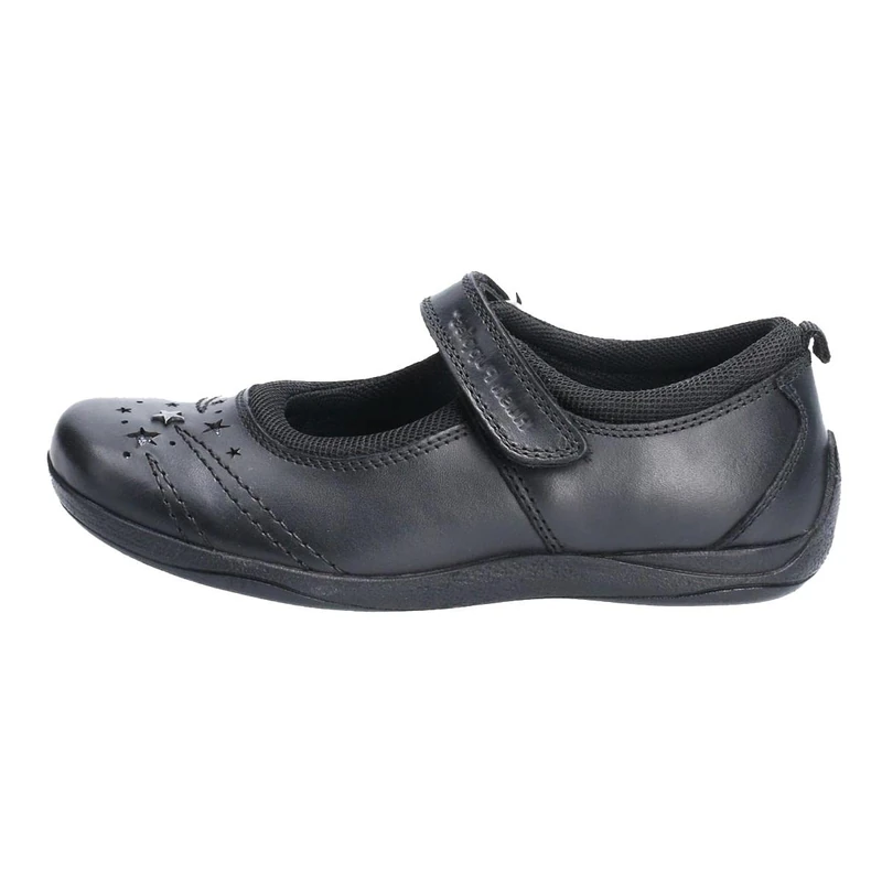Hush Puppies Girl's 'Amber' Black School Shoes (6 UK)