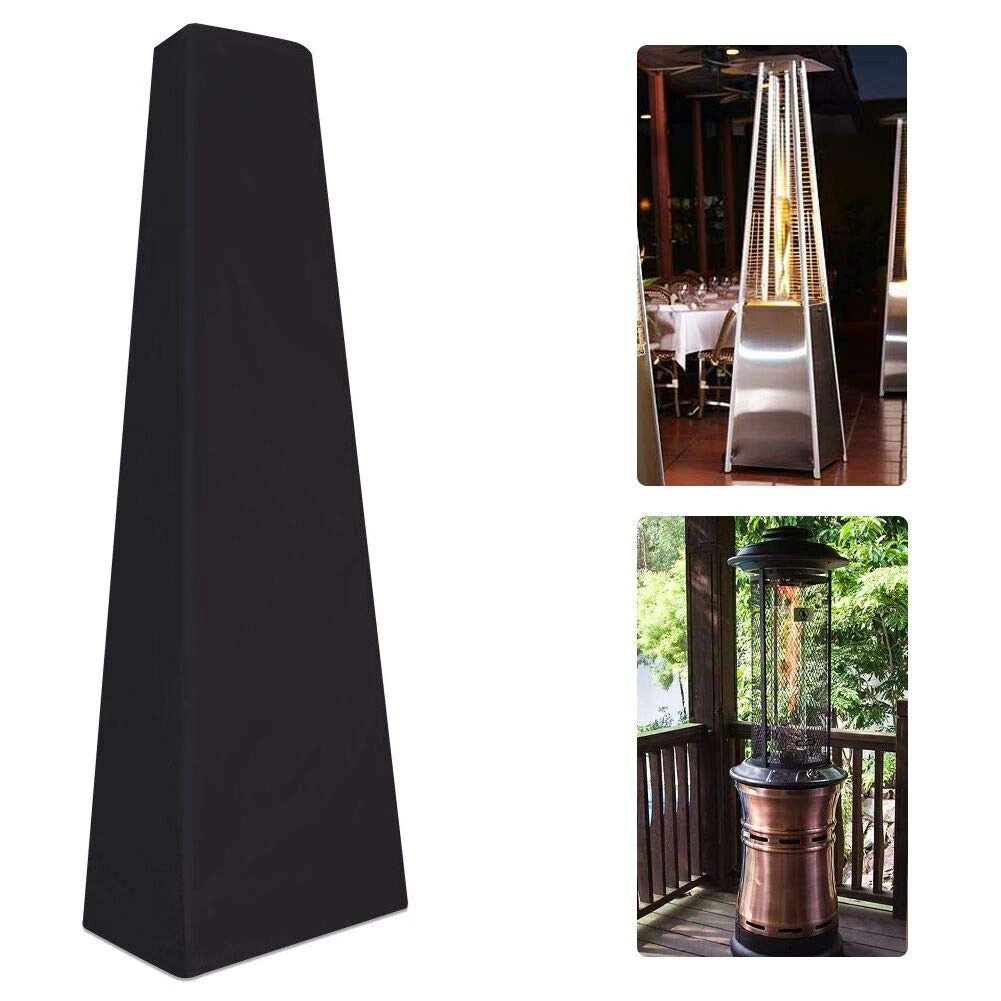 HNYG Heavy Duty Waterproof Patio Heater Protector, 87 Inch Triangle Garden Heater Cover