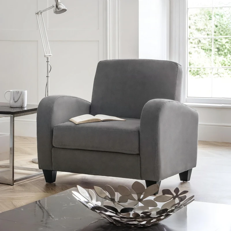 Julian Bowen Vivo Chair - Dusk Grey Arm Chairs