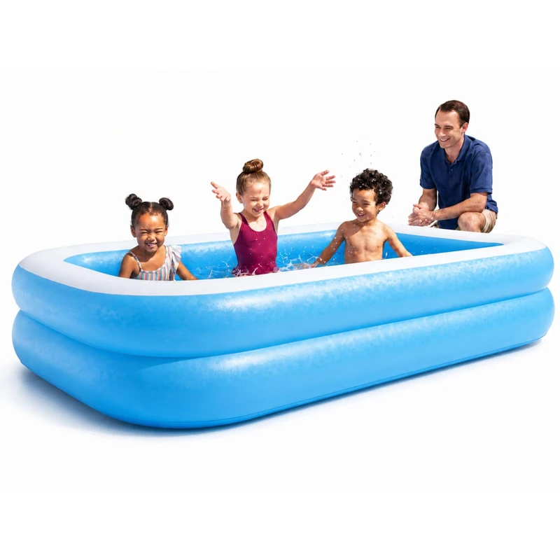 Bestway Deluxe Family Inflatable Paddling Pool, 778L Garden Pool - Image 1