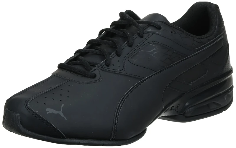 PUMA Men's Tazon 6 Wide Fracture Sneaker, Black, 6.5 UK