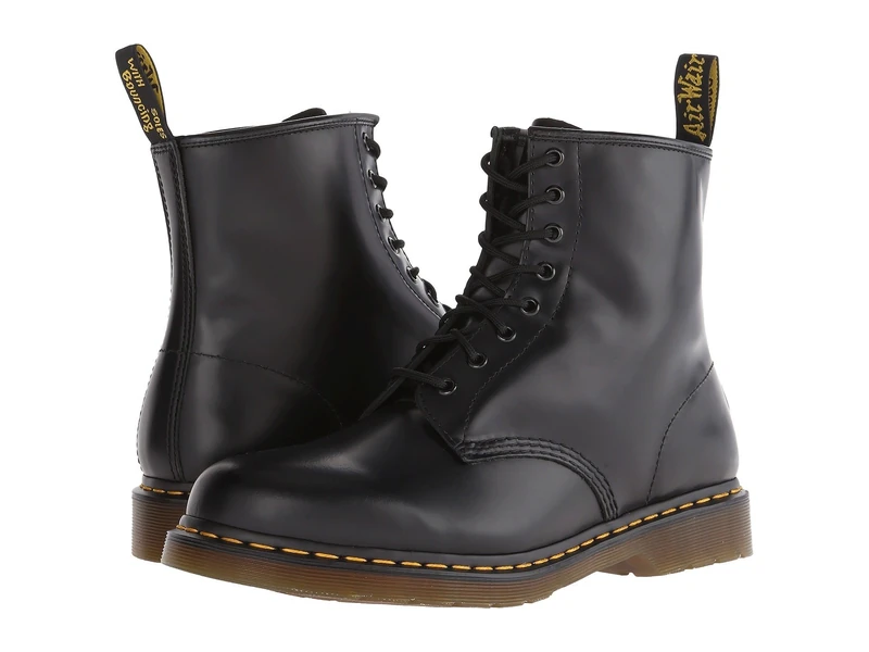 Dr. Martens Mens Dr 1460 Smooth Bovver Boots - Black, Size 9 UK