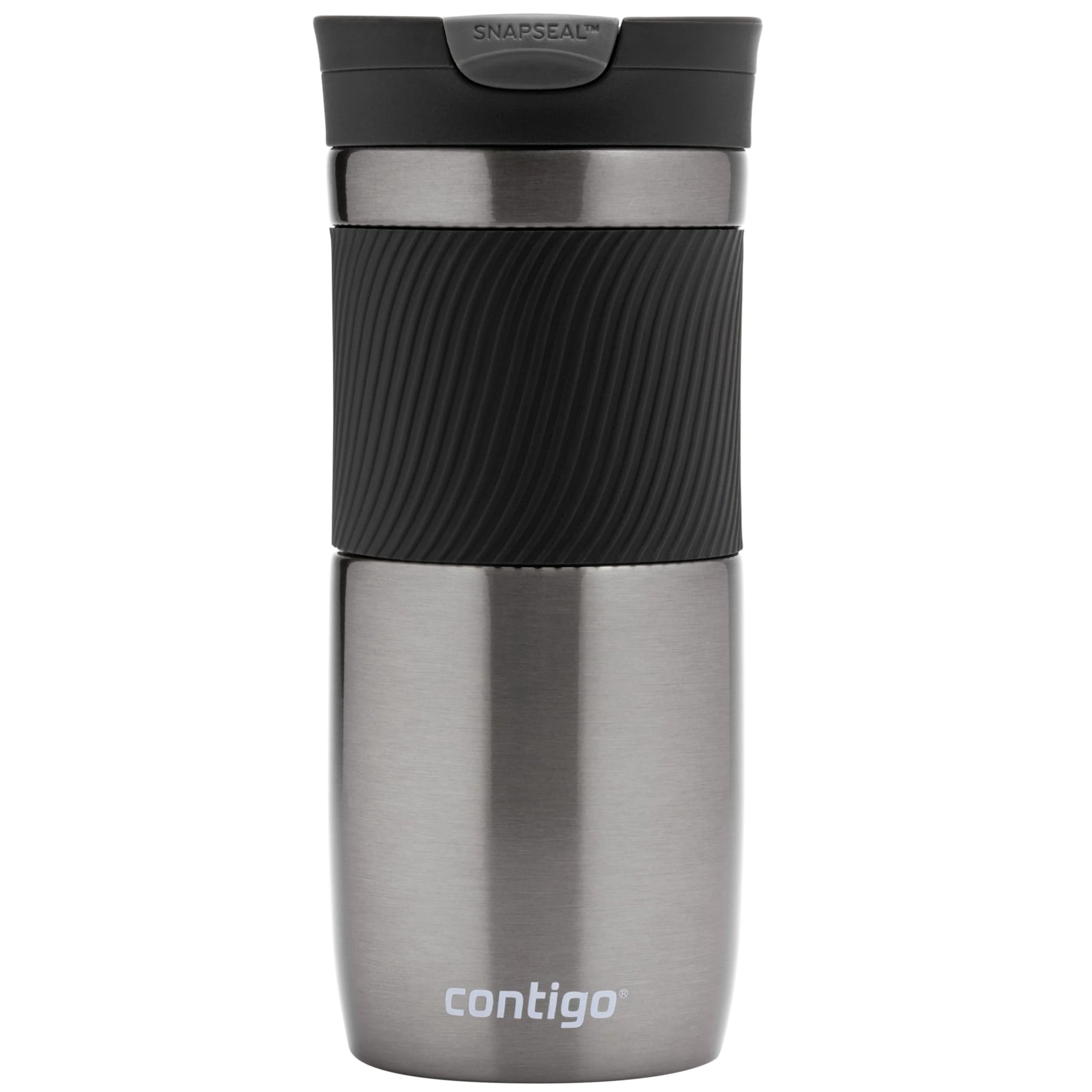 Contigo Travel Mug Byron, Stainless Steel Thermal-Mug, Coffee to go cup, 100% leakproof, Keeps hot for 7 hours, dishwasher safe lid, Gunmetal