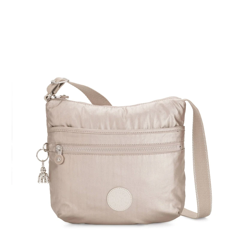 Kipling womens Arto Crossbody Strap, Adjustable Shoulder Strap, Zip Closure, Metallic Glow, 11.25" L X 10.25" H X 1.5" D