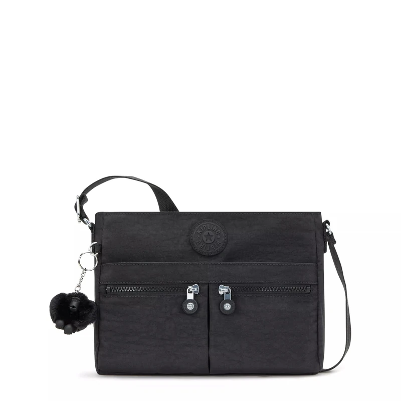 Kipling New Angie Crossbody Bag, Black Noir