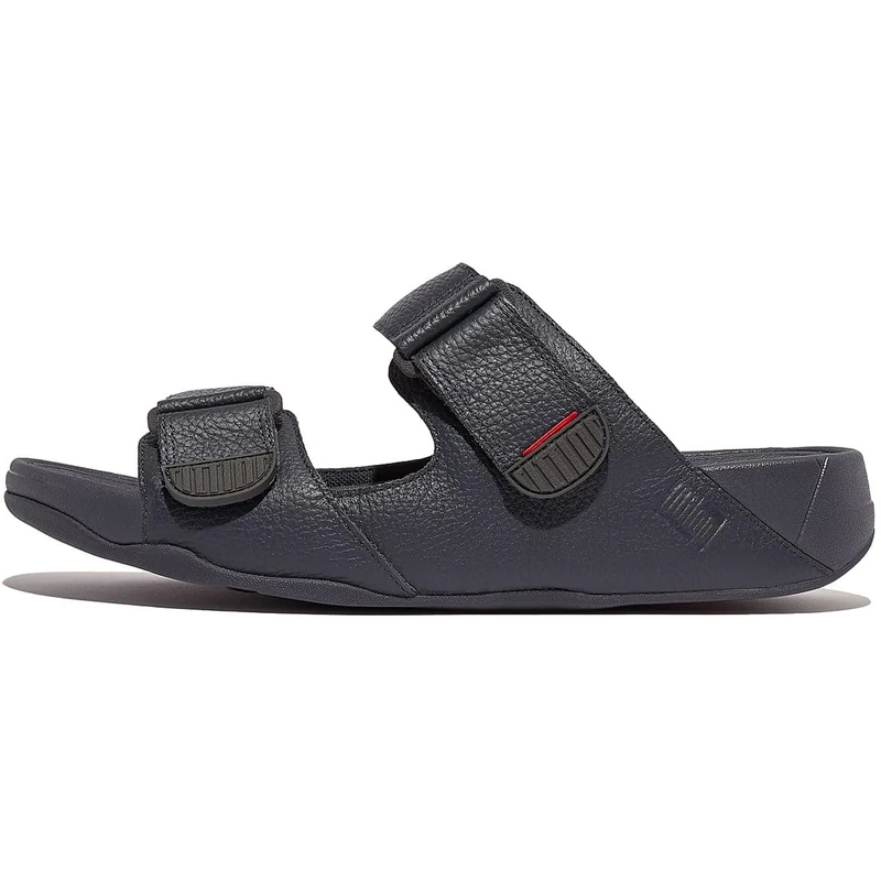 Fitflop Men's Gogh Moc - Leather Slide Sandal, Blue Midnight Navy 399, 11.5 UK