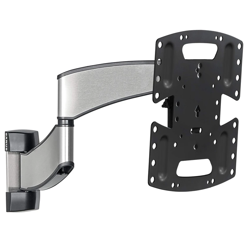 Sanus Premium Full Motion TV Wall Mount for 19" - 40" TVs - Stainless Steel Finish with FluidMotion Design for Smooth Extension, Swivel and Tilt- Low Profile TV Bracket with Easy 3 Step Install - Image 1