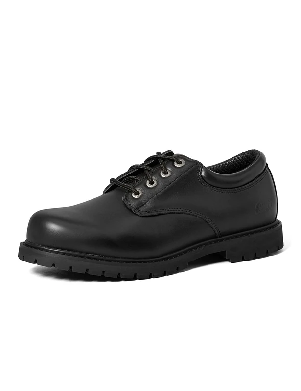 Skechers Men's Cottonwood Elks Oxfords, Black Black Leather Blk, 6 UK