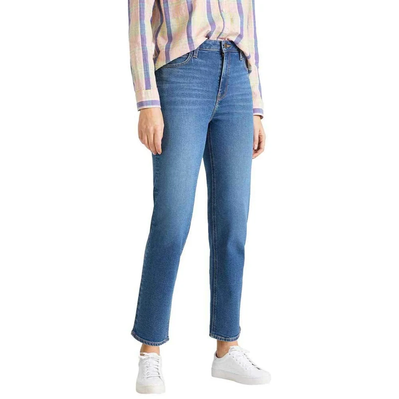 Lee Women's Carol Straight Straight Jeans, Blue (Mid Bellevue Gx), W27/L31