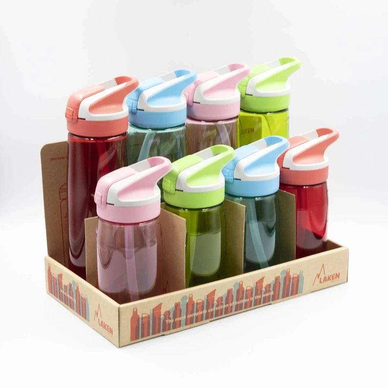 Laken TNS4SET Display 8 BOT. Tritan Summit 0.45L Unisex Adults, Assorted